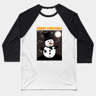 Snowman Merry Christmas 2022 Baseball T-Shirt